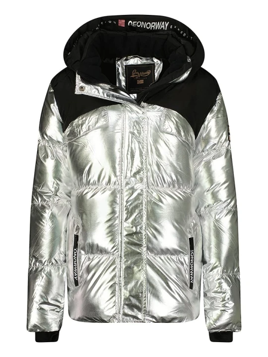 Zdjęcie produktu Geographical Norway Kurtka zimowa "Bilkiss" w kolorze srebrnym rozmiar: XL