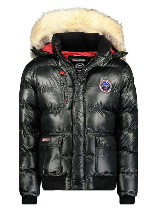 Zdjęcie produktu Geographical Norway Kurtka zimowa "Bugs" w kolorze czarnym rozmiar: 152