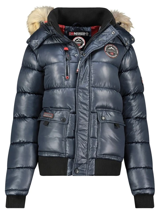 Zdjęcie produktu Geographical Norway Kurtka zimowa "Bugs" w kolorze granatowym rozmiar: M
