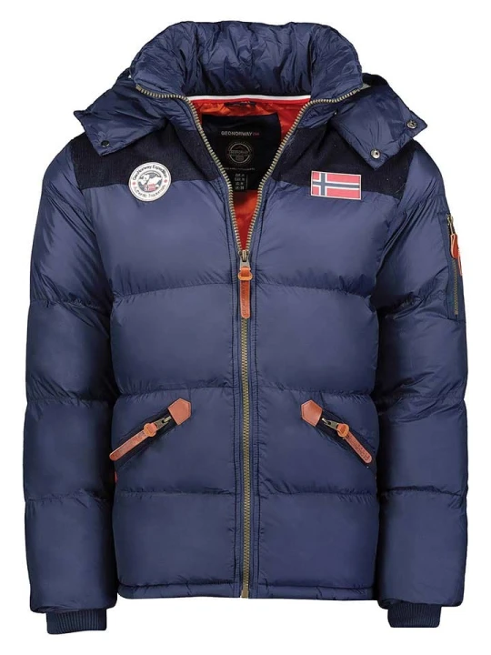 Zdjęcie produktu Geographical Norway Kurtka zimowa "Celian" w kolorze granatowym rozmiar: XL
