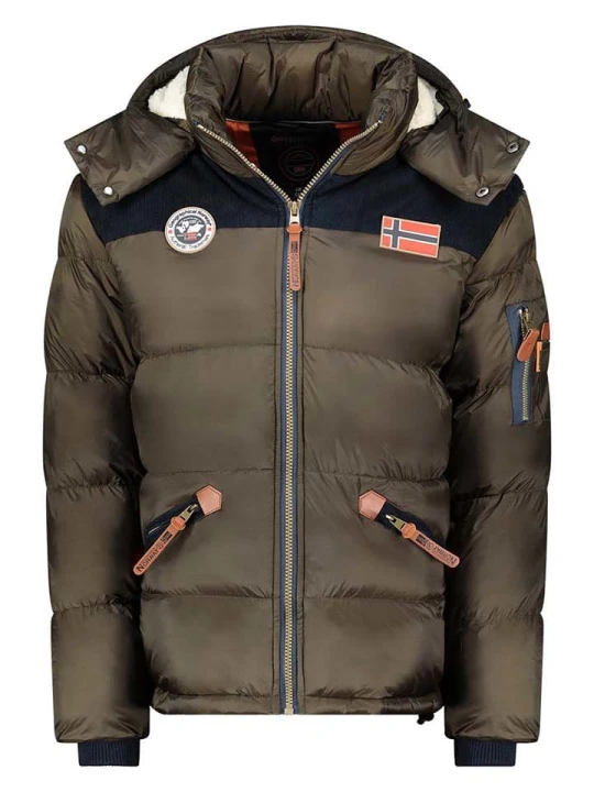 Zdjęcie produktu Geographical Norway Kurtka zimowa "Celian" w kolorze khaki rozmiar: S