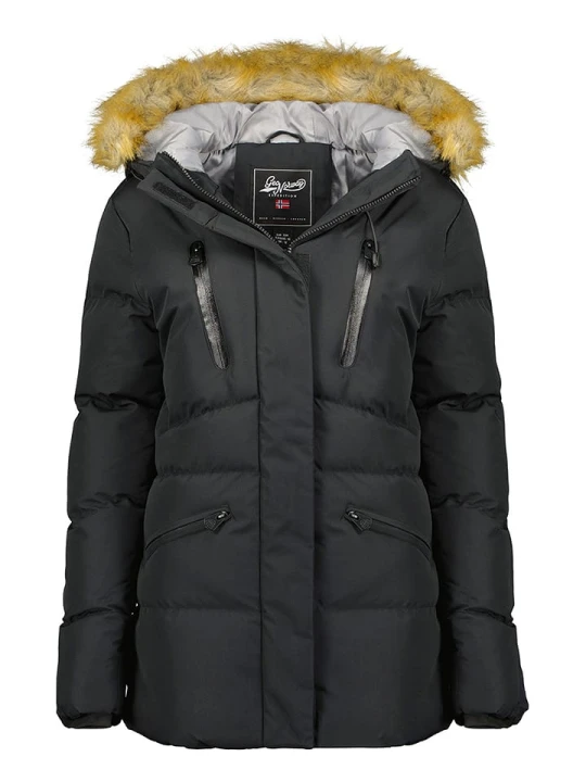 Zdjęcie produktu Geographical Norway Kurtka zimowa "Crown" w kolorze czarnym rozmiar: S