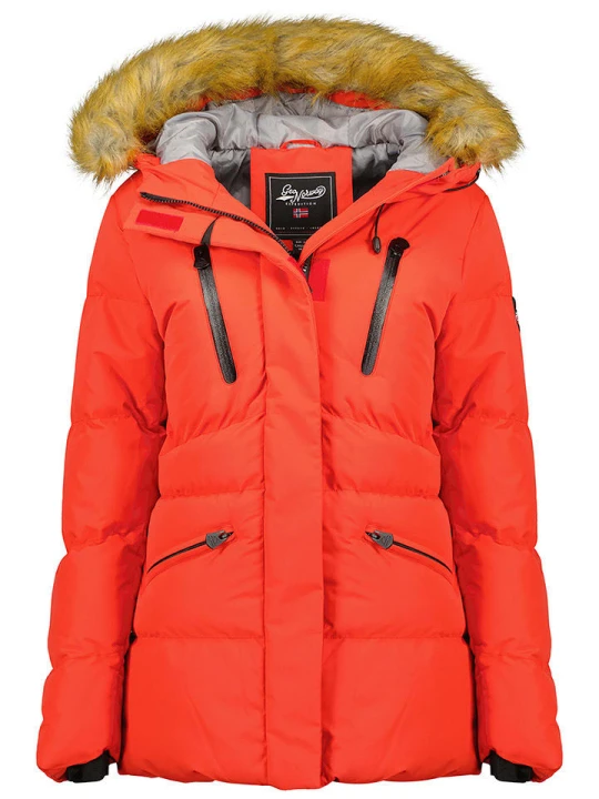 Zdjęcie produktu Geographical Norway Kurtka zimowa "Crown" w kolorze czerwonym rozmiar: M