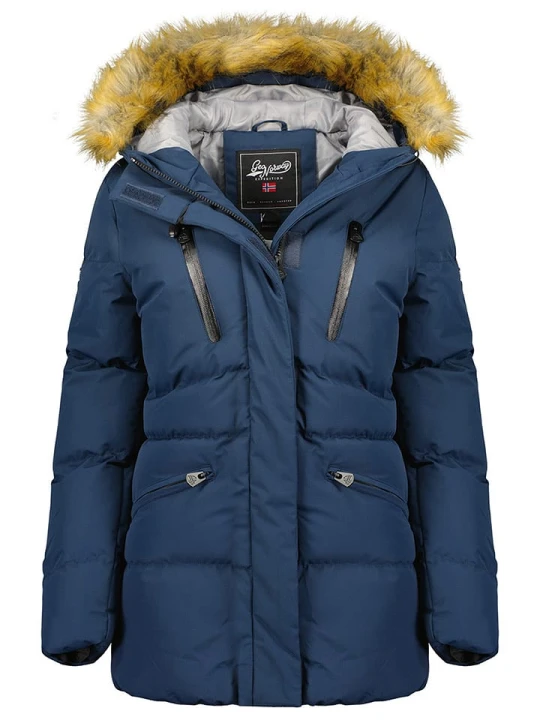 Zdjęcie produktu Geographical Norway Kurtka zimowa "Crown" w kolorze granatowym rozmiar: L