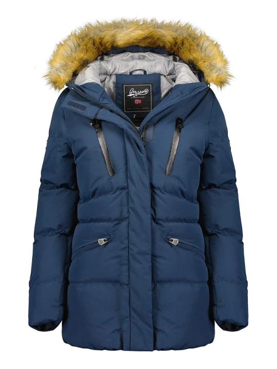 Zdjęcie produktu Geographical Norway Kurtka zimowa "Crown" w kolorze niebieskim rozmiar: L