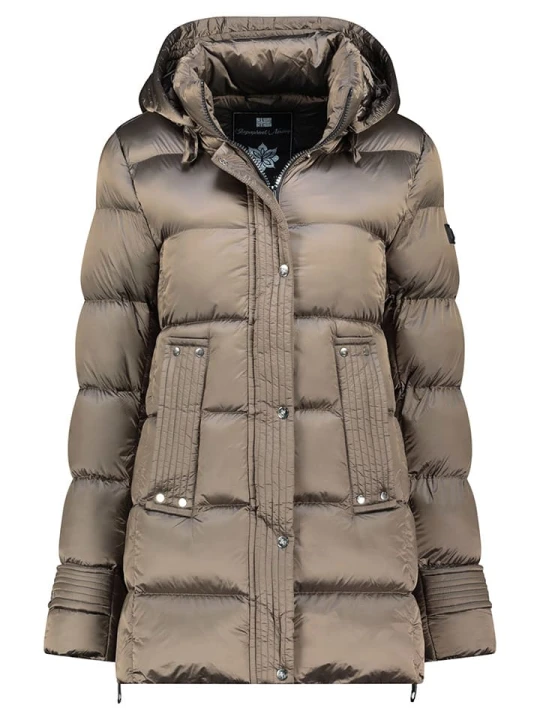 Zdjęcie produktu Geographical Norway Kurtka zimowa "Dolidia" w kolorze szarobrązowym rozmiar: S