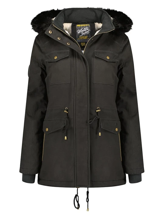 Zdjęcie produktu Geographical Norway Parka "Celeste" w kolorze czarnym rozmiar: S