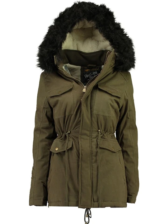 Zdjęcie produktu Geographical Norway Parka "Celeste" w kolorze oliwkowym rozmiar: L