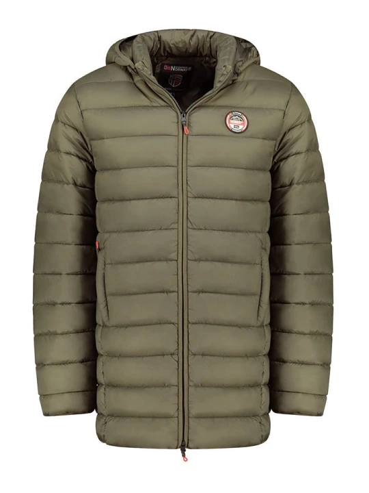 Zdjęcie produktu Geographical Norway Płaszcz pikowany "Amigobadge" w kolorze khaki rozmiar: XL
