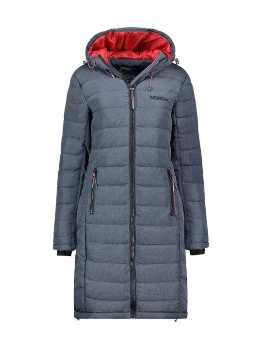 Zdjęcie produktu Geographical Norway Płaszcz pikowany "Aroma" w kolorze granatowym rozmiar: S