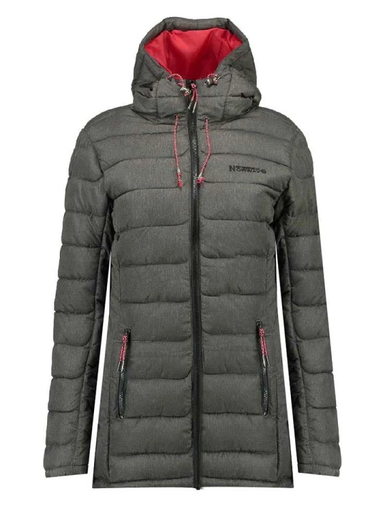 Zdjęcie produktu Geographical Norway Płaszcz pikowany "Astana" w kolorze antracytowym rozmiar: 140