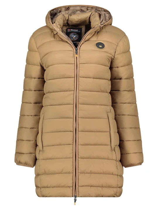 Zdjęcie produktu Geographical Norway Płaszcz pikowany "Atikamap" w kolorze szarobrązowym rozmiar: XL