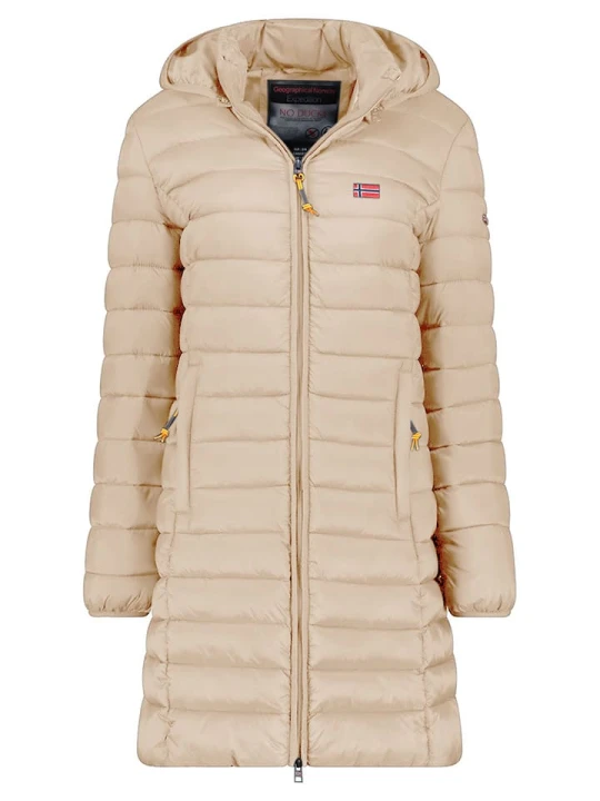 Zdjęcie produktu Geographical Norway Płaszcz pikowany "Atikolor" w kolorze beżowym rozmiar: M