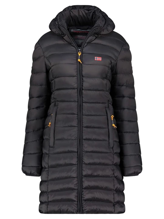 Zdjęcie produktu Geographical Norway Płaszcz pikowany "Atikolor" w kolorze czarnym rozmiar: M