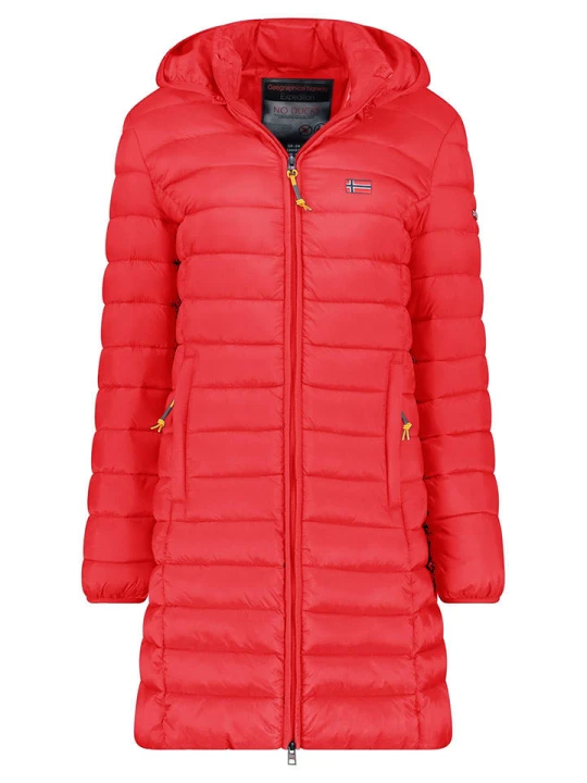 Zdjęcie produktu Geographical Norway Płaszcz pikowany "Atikolor" w kolorze czerwonym rozmiar: S