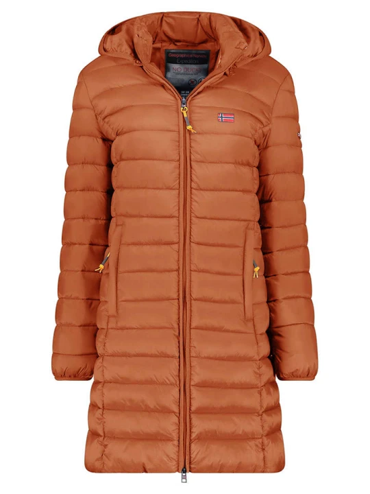 Zdjęcie produktu Geographical Norway Płaszcz pikowany "Atikolor" w kolorze karmelowym rozmiar: XL