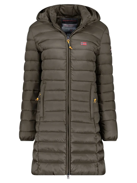 Zdjęcie produktu Geographical Norway Płaszcz pikowany "Atikolor" w kolorze khaki rozmiar: L