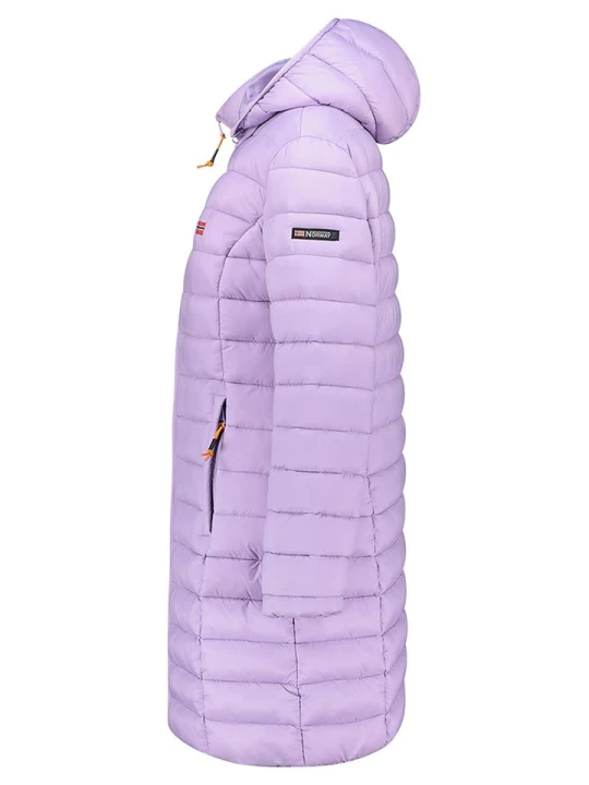 Zdjęcie produktu Geographical Norway Płaszcz pikowany "Atikolor" w kolorze lawendowym rozmiar: XXL