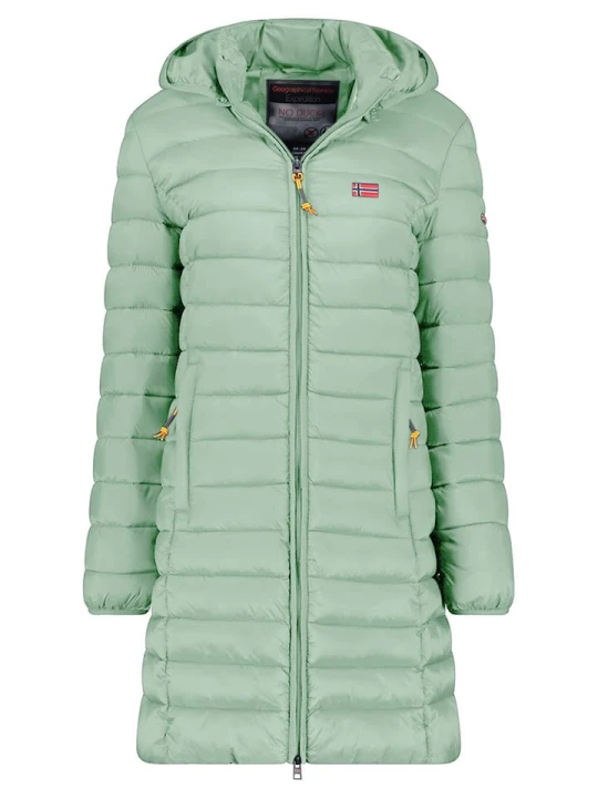 Zdjęcie produktu Geographical Norway Płaszcz pikowany "Atikolor" w kolorze miętowym rozmiar: L