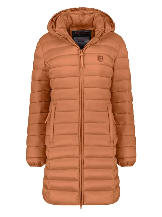 Zdjęcie produktu Geographical Norway Płaszcz pikowany "Atikotal" w kolorze jasnobrązowym rozmiar: S