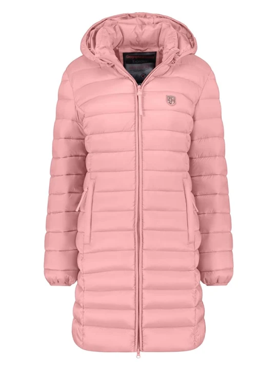 Zdjęcie produktu Geographical Norway Płaszcz pikowany "Atikotal" w kolorze jasnoróżowym rozmiar: XXL