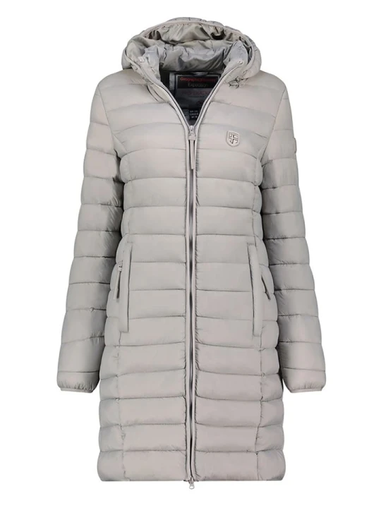 Zdjęcie produktu Geographical Norway Płaszcz pikowany "Atikotal" w kolorze szarym rozmiar: L