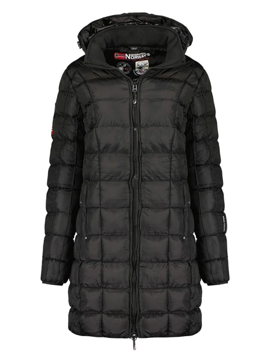 Zdjęcie produktu Geographical Norway Płaszcz pikowany "Babette" w kolorze czarnym rozmiar: onesize