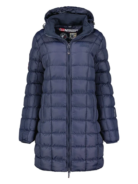 Zdjęcie produktu Geographical Norway Płaszcz pikowany "Babette" w kolorze granatowym rozmiar: onesize