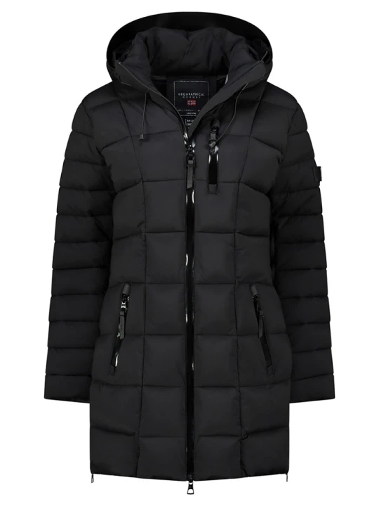 Zdjęcie produktu Geographical Norway Płaszcz pikowany "Bastia" w kolorze czarnym rozmiar: XL