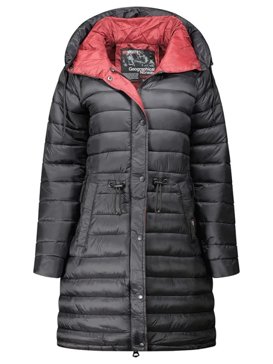 Zdjęcie produktu Geographical Norway Płaszcz pikowany "Batiga" w kolorze czarnym rozmiar: XL
