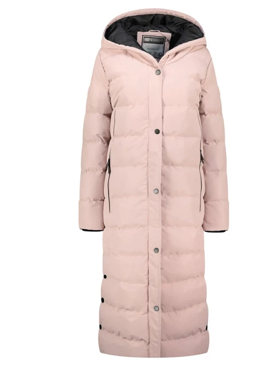Zdjęcie produktu Geographical Norway Płaszcz pikowany "Belen" w kolorze jasnoróżowym rozmiar: 3XL