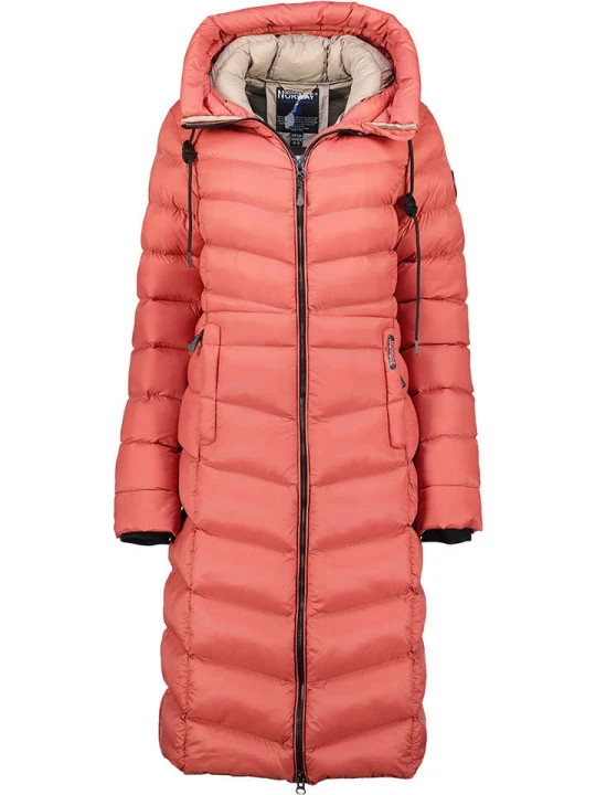 Zdjęcie produktu Geographical Norway Płaszcz pikowany "Berangere" w kolorze jasnoróżowym rozmiar: XXL