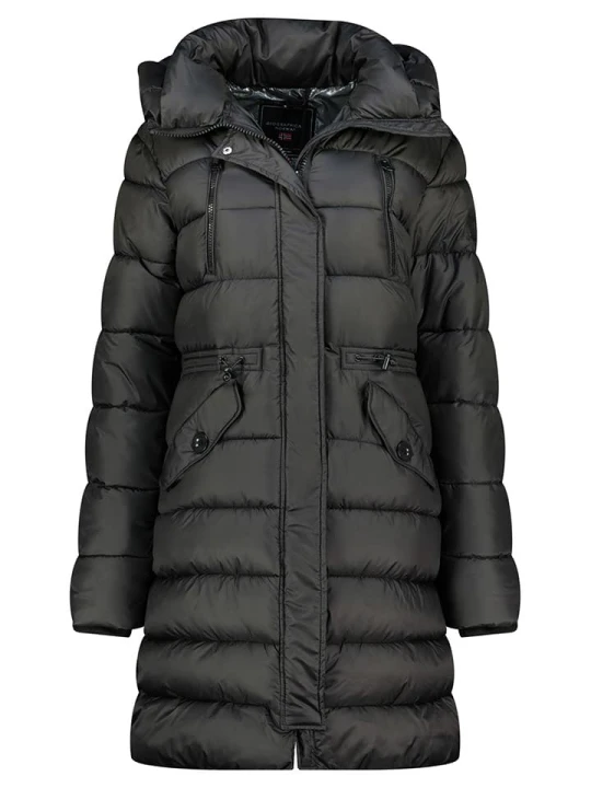 Zdjęcie produktu Geographical Norway Płaszcz pikowany "Bertille" w kolorze czarnym rozmiar: XXL