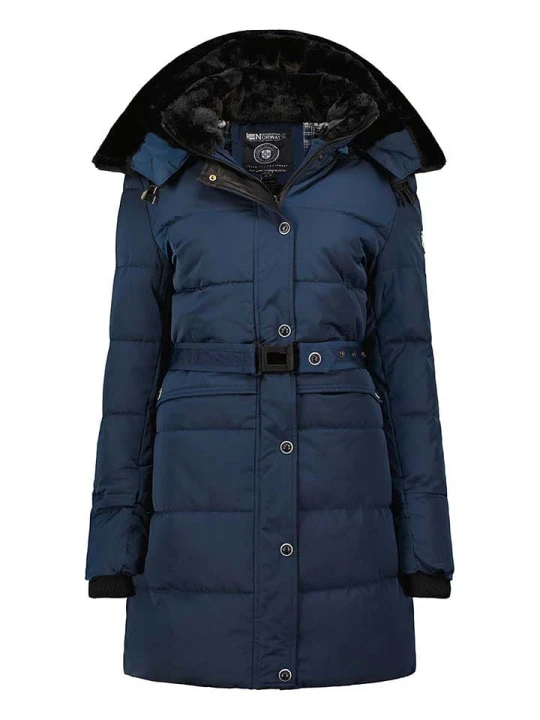 Zdjęcie produktu Geographical Norway Płaszcz pikowany "Bettino" w kolorze granatowym rozmiar: XXL