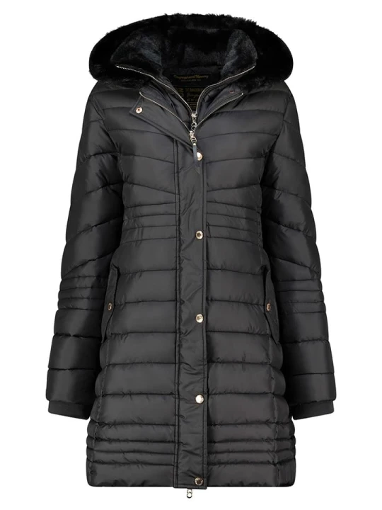 Zdjęcie produktu Geographical Norway Płaszcz pikowany "Biensur" w kolorze czarnym rozmiar: M