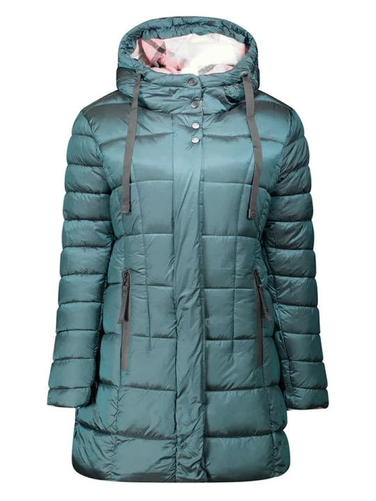 Zdjęcie produktu Geographical Norway Płaszcz pikowany "Bulli" w kolorze zielonym rozmiar: L