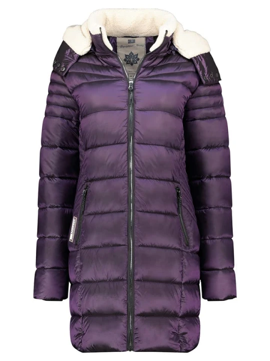 Zdjęcie produktu Geographical Norway Płaszcz pikowany "Carenne" w kolorze fioletowym rozmiar: XL
