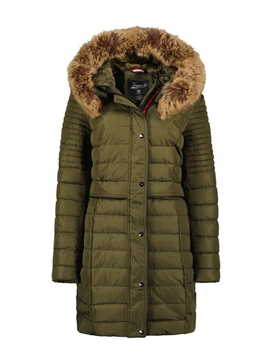 Zdjęcie produktu Geographical Norway Płaszcz pikowany "Charlize" w kolorze khaki rozmiar: L