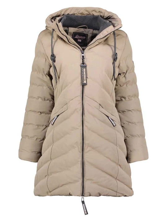 Zdjęcie produktu Geographical Norway Płaszcz pikowany "Clarisal" w kolorze beżowym rozmiar: XXL