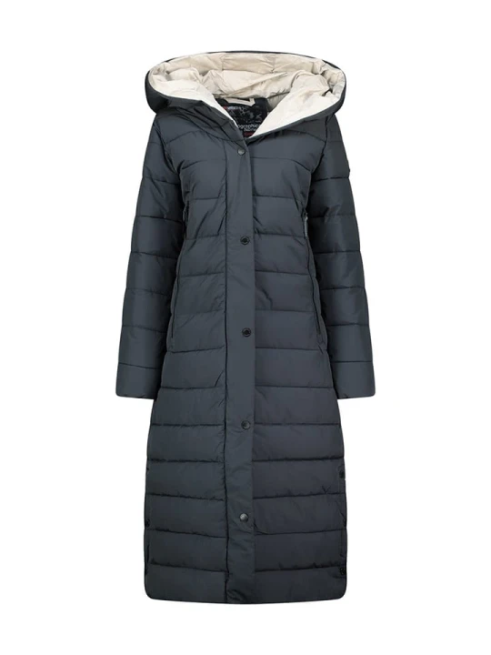 Zdjęcie produktu Geographical Norway Płaszcz pikowany "Constance" w kolorze granatowym rozmiar: 152