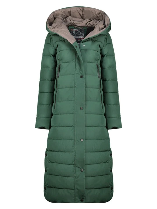 Zdjęcie produktu Geographical Norway Płaszcz pikowany "Constance" w kolorze zielonym rozmiar: XL