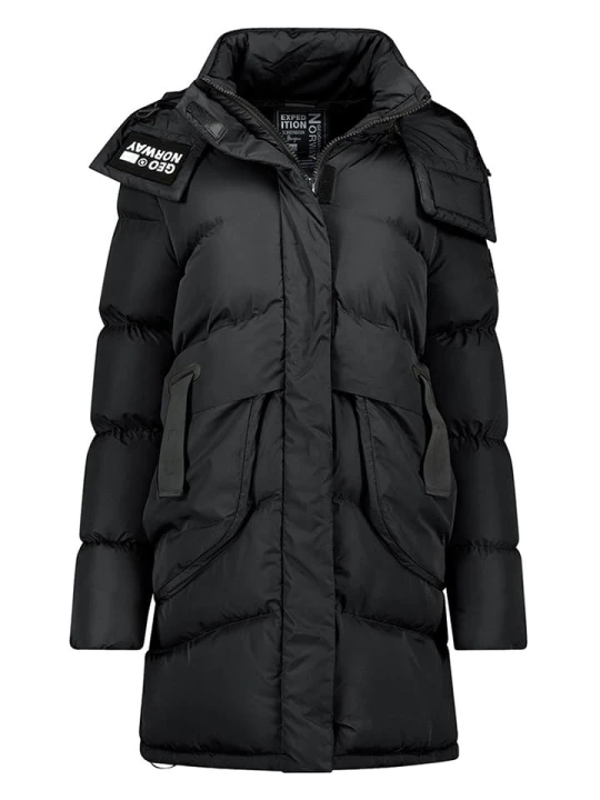 Zdjęcie produktu Geographical Norway Płaszcz pikowany "Dalmira" w kolorze czarnym rozmiar: XXL