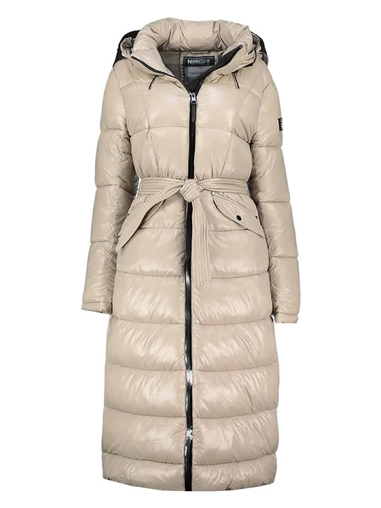 Zdjęcie produktu Geographical Norway Płaszcz pikowany w kolorze beżowym rozmiar: S