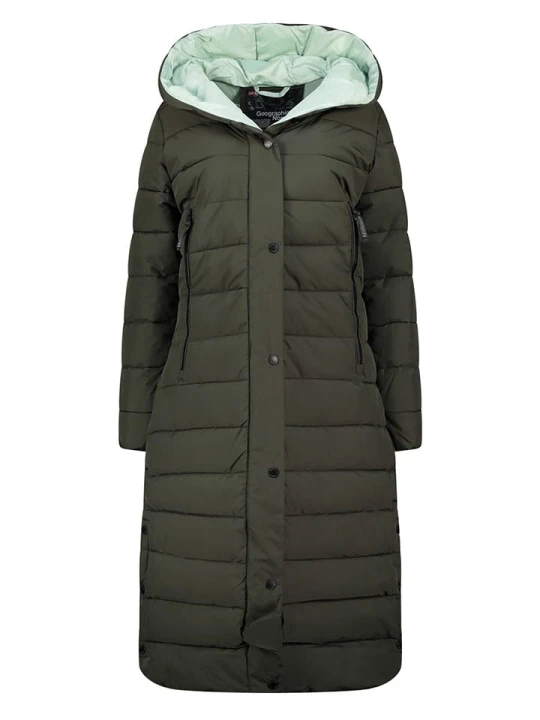 Zdjęcie produktu Geographical Norway Płaszcz pikowany w kolorze khaki rozmiar: L