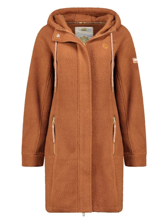 Zdjęcie produktu Geographical Norway Płaszcz polarowy "Tartine" w kolorze karmelowym rozmiar: XL