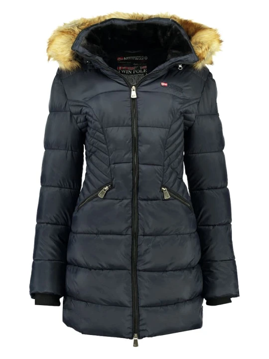 Zdjęcie produktu Geographical Norway Płaszcz zimowy "Abeille" w kolorze granatowym rozmiar: XXL