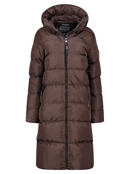 Zdjęcie produktu Geographical Norway Płaszcz zimowy "April" w kolorze ciemnobrązowym rozmiar: 3XL