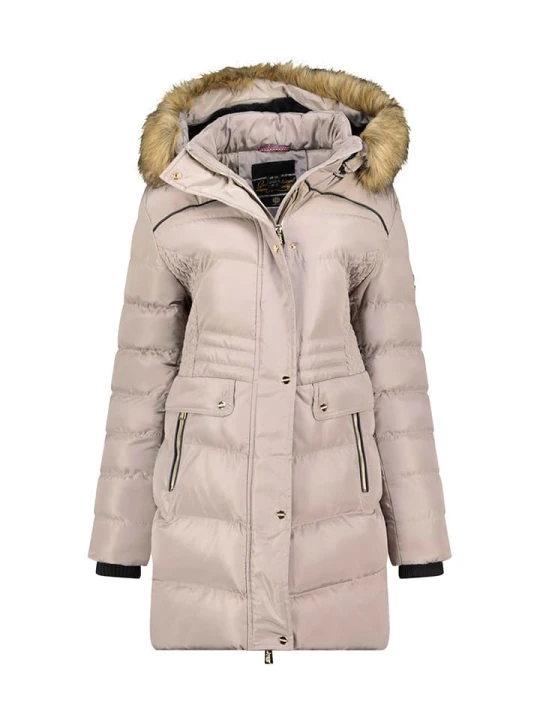 Zdjęcie produktu Geographical Norway Płaszcz zimowy "Badonna" w kolorze beżowym rozmiar: 3XL
