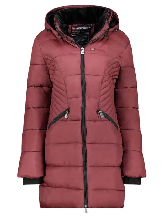 Zdjęcie produktu Geographical Norway Płaszcz zimowy "Bee" w kolorze bordowym rozmiar: M