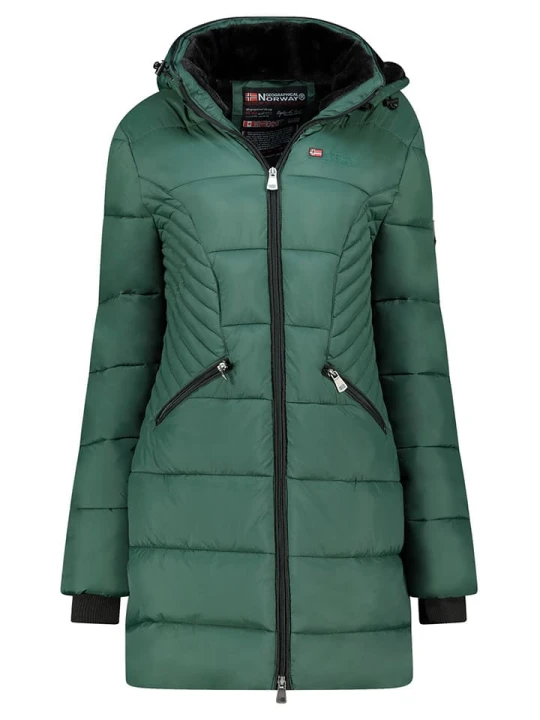 Zdjęcie produktu Geographical Norway Płaszcz zimowy "Bee" w kolorze morskim rozmiar: S